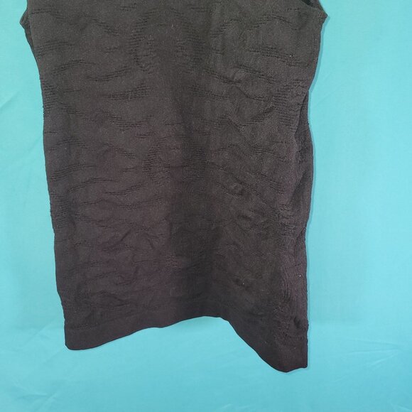 Aventura Womens Sleeveless Textured Black Tank Top S/M - Picture 7 of 7